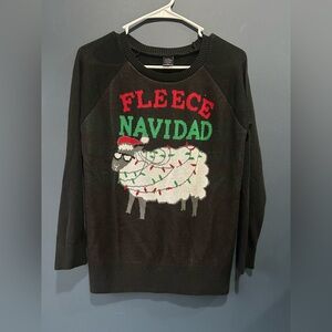 L.O.L. Vintage Black Fleece Navidad Sweater
